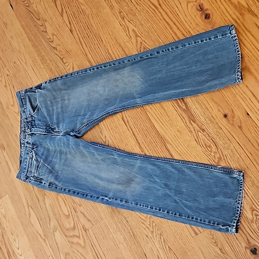 AMERICAN EAGLE JEANS MENS RELAXED NO SIZE TAG